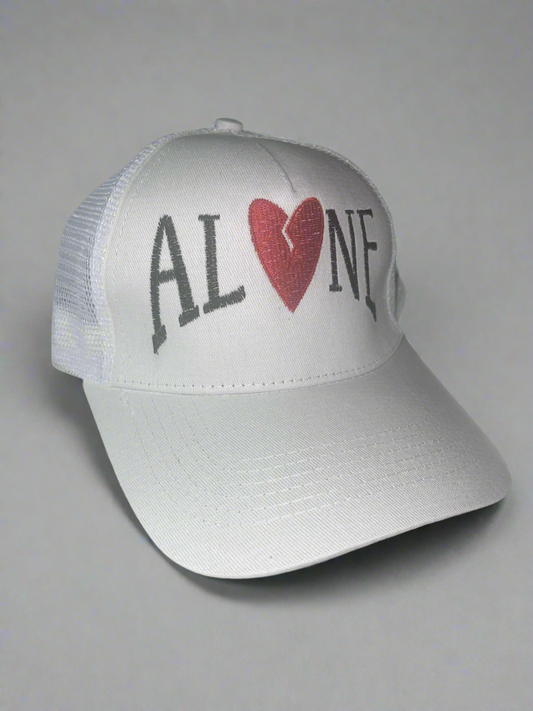 “Forever Alone” Trucker Hat 🤍